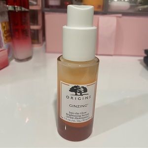 ORIGINS Ginzing Into The Glow Brightening Serum 1 oz / 30 mL Full Size
